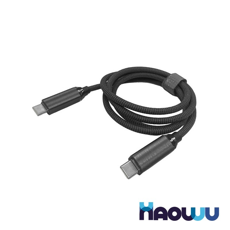 【彈藥庫】HAOWU USB C TO C 240W 光速晶鑽超快充線(1M/2M) #TC-H02 #TC-H03-細節圖5