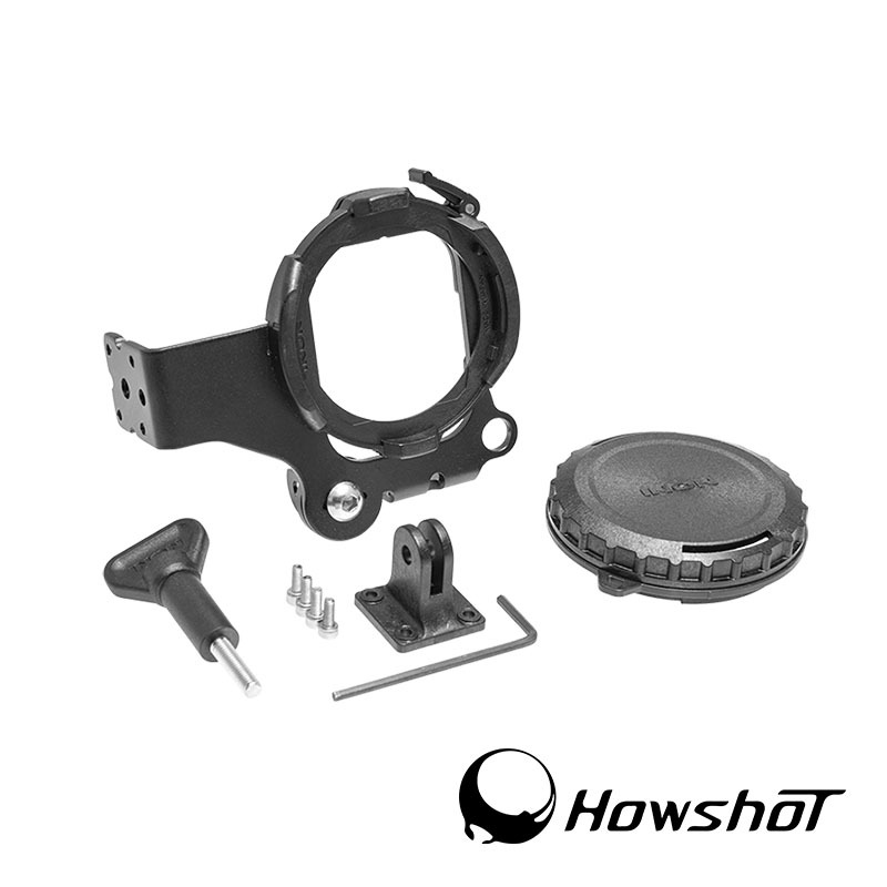 【彈藥庫】Howshot DJI OSMO ACTION潛水殼轉ZD鏡頭座(標準款/可翻轉)#HS-ACTION-ZD-規格圖10