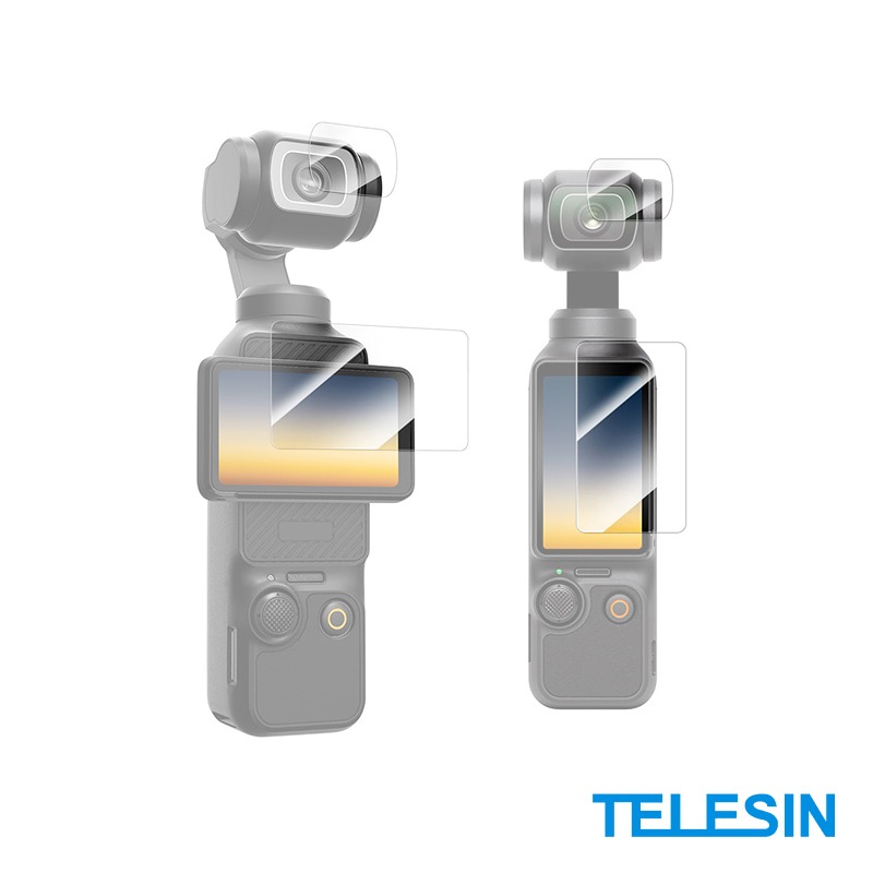 【彈藥庫】TELESIN DJI OSMO POCKET 3 鋼化膜保護貼-各2入 #S6-FLM-01TDJ-細節圖3