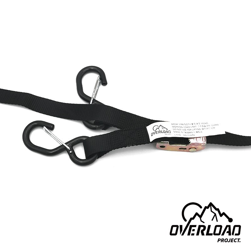 【彈藥庫】OVERLOAD 1.5米壓扣式雙勾綁車繩-4入 #OVL-H001-1.5M-細節圖5