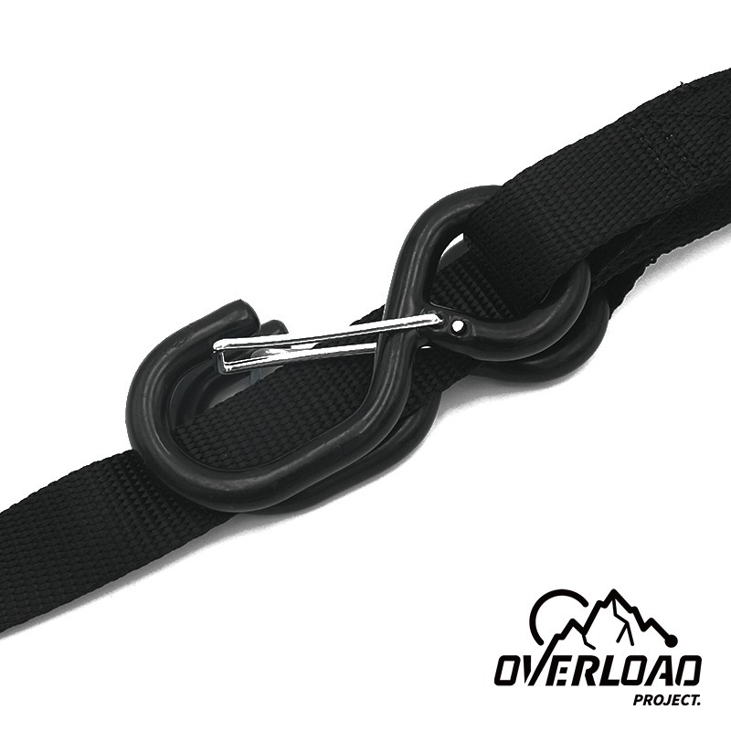 【彈藥庫】OVERLOAD 1.5米壓扣式雙勾綁車繩-4入 #OVL-H001-1.5M-細節圖8