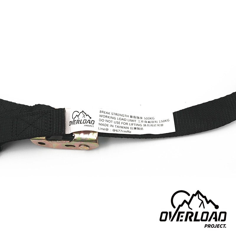 【彈藥庫】OVERLOAD 1.5米壓扣式雙勾綁車繩-4入 #OVL-H001-1.5M-細節圖9