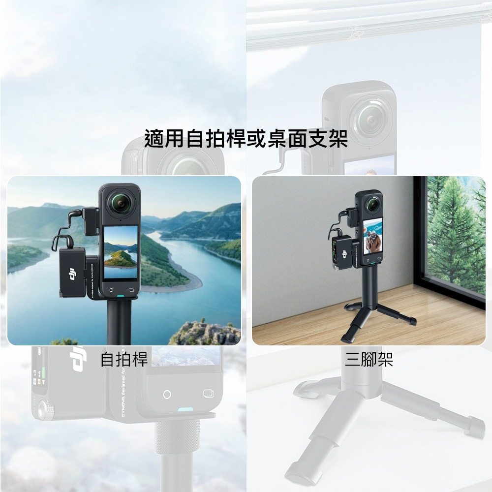 【彈藥庫】CYNOVA Insta360 X系列 DJI MIC 2 麥克風專用轉接支架 #DM2-LX-CY-細節圖4