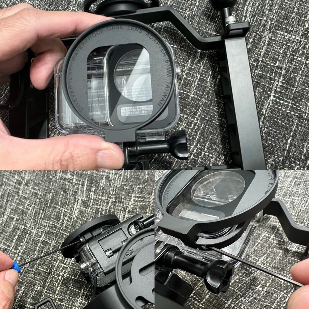 【彈藥庫】Diveveryday DJI OSMO ACTION 潛水殼轉M67鏡頭座 #DED-OA5-M67-細節圖2