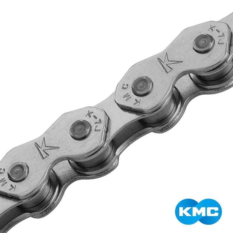 【彈藥庫】KMC K1 WIDE 鏈條 單速 112目 1/2*1/8-銀 #1716A-19K1 WIDE-NPNP-細節圖2