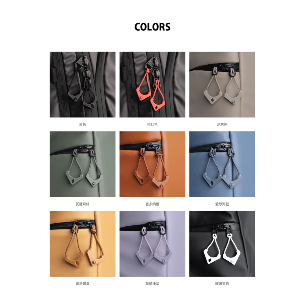 【彈藥庫】WANDRD WORRYLESS 防盜拉鏈扣-六對 #WLZP-細節圖3