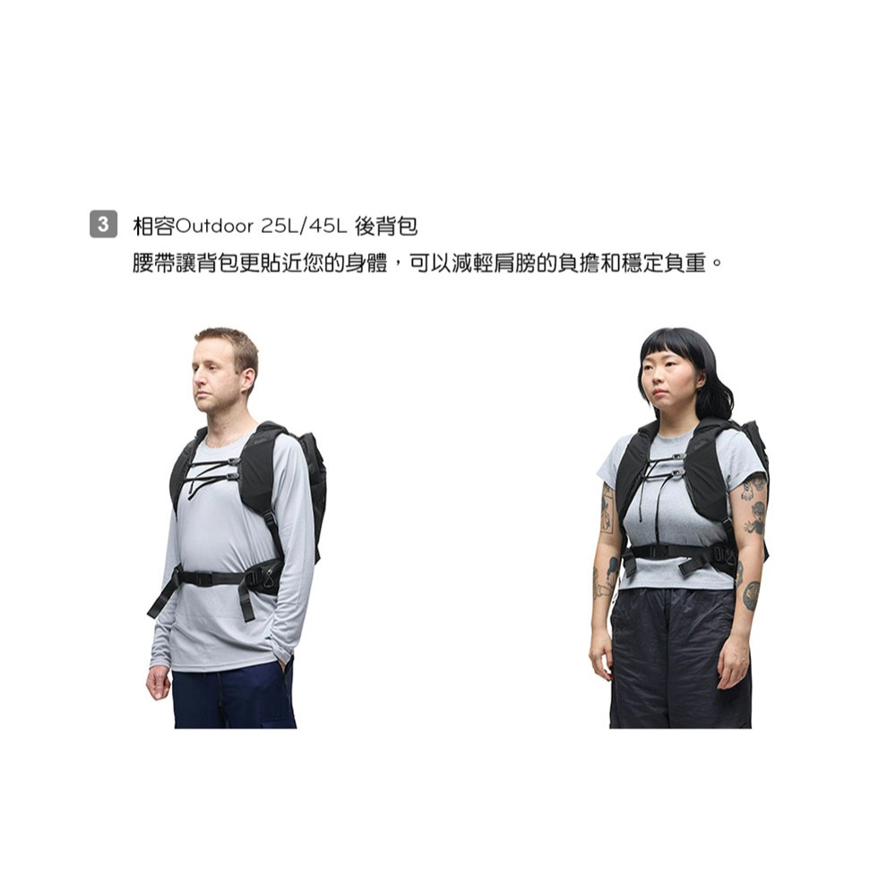【彈藥庫】PEAK DESIGN Outdoor 後背包模組腰帶-暗夜黑 #AFD0501_1B-細節圖7