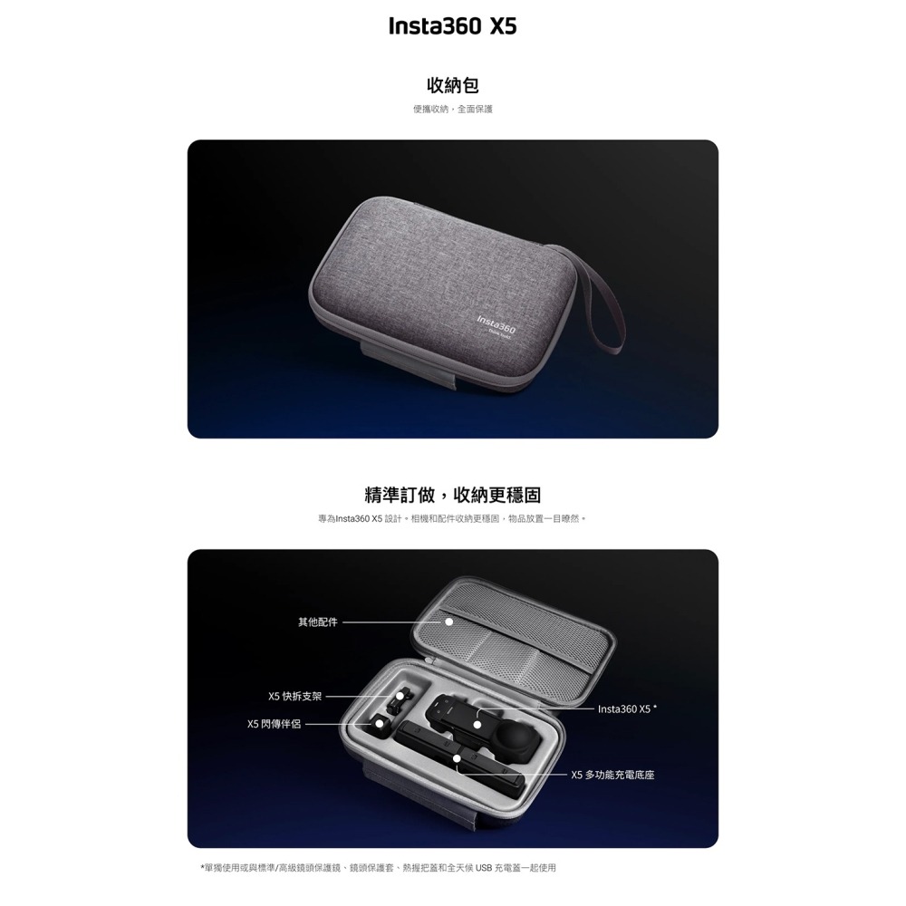 【彈藥庫】Insta360 X5 收納包 #CINSBAMC-細節圖2