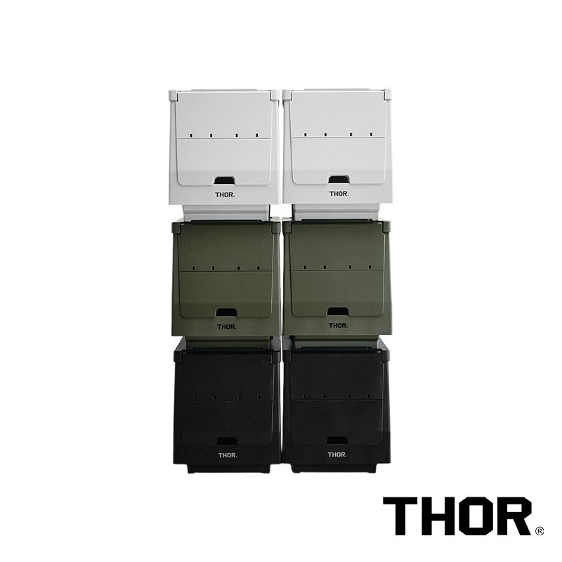 【彈藥庫】THOR BOX 掀蓋式收納箱(20L/50L)(黑/綠/灰白) #303A #303B-細節圖9