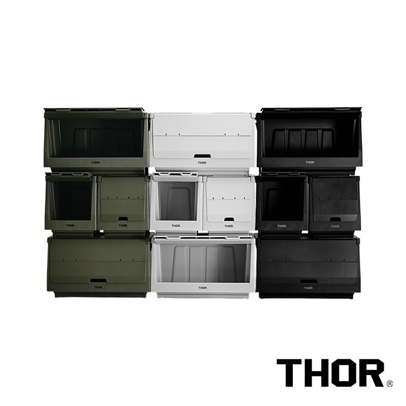 【彈藥庫】THOR BOX 掀蓋式收納箱(20L/50L)(黑/綠/灰白) #303A #303B-細節圖11