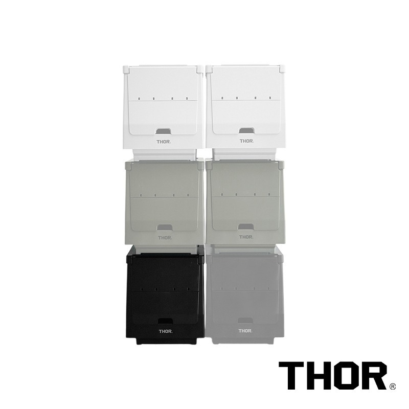 【彈藥庫】THOR BOX 掀蓋式收納箱(20L/50L)(黑/綠/灰白) #303A #303B-規格圖11