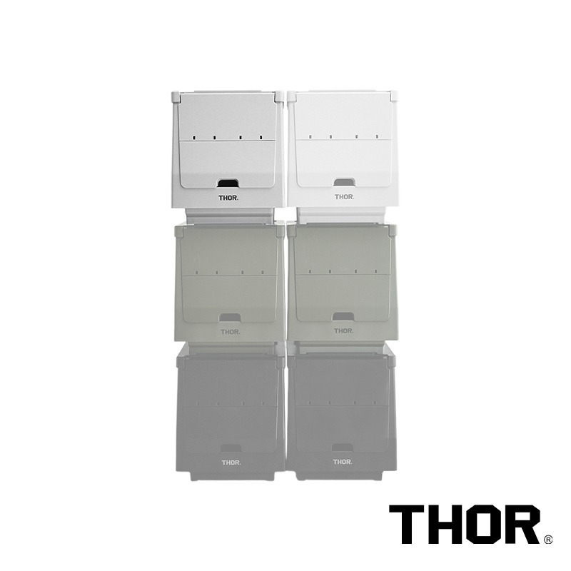 【彈藥庫】THOR BOX 掀蓋式收納箱(20L/50L)(黑/綠/灰白) #303A #303B-規格圖11