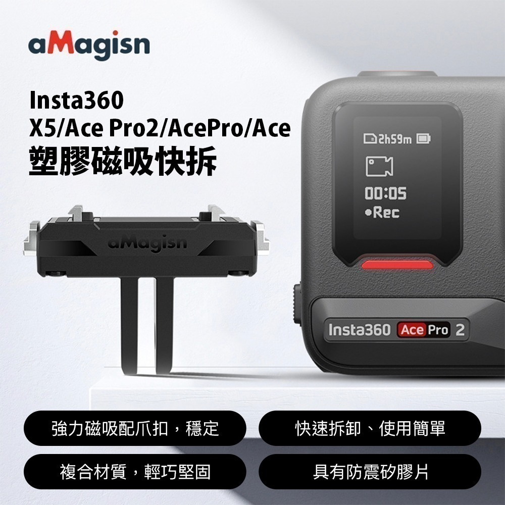 【彈藥庫】aMagisn X5/Ace Pro 2/Ace Pro/Ace塑膠磁吸快拆 #AC14-A #AC15-B-細節圖2