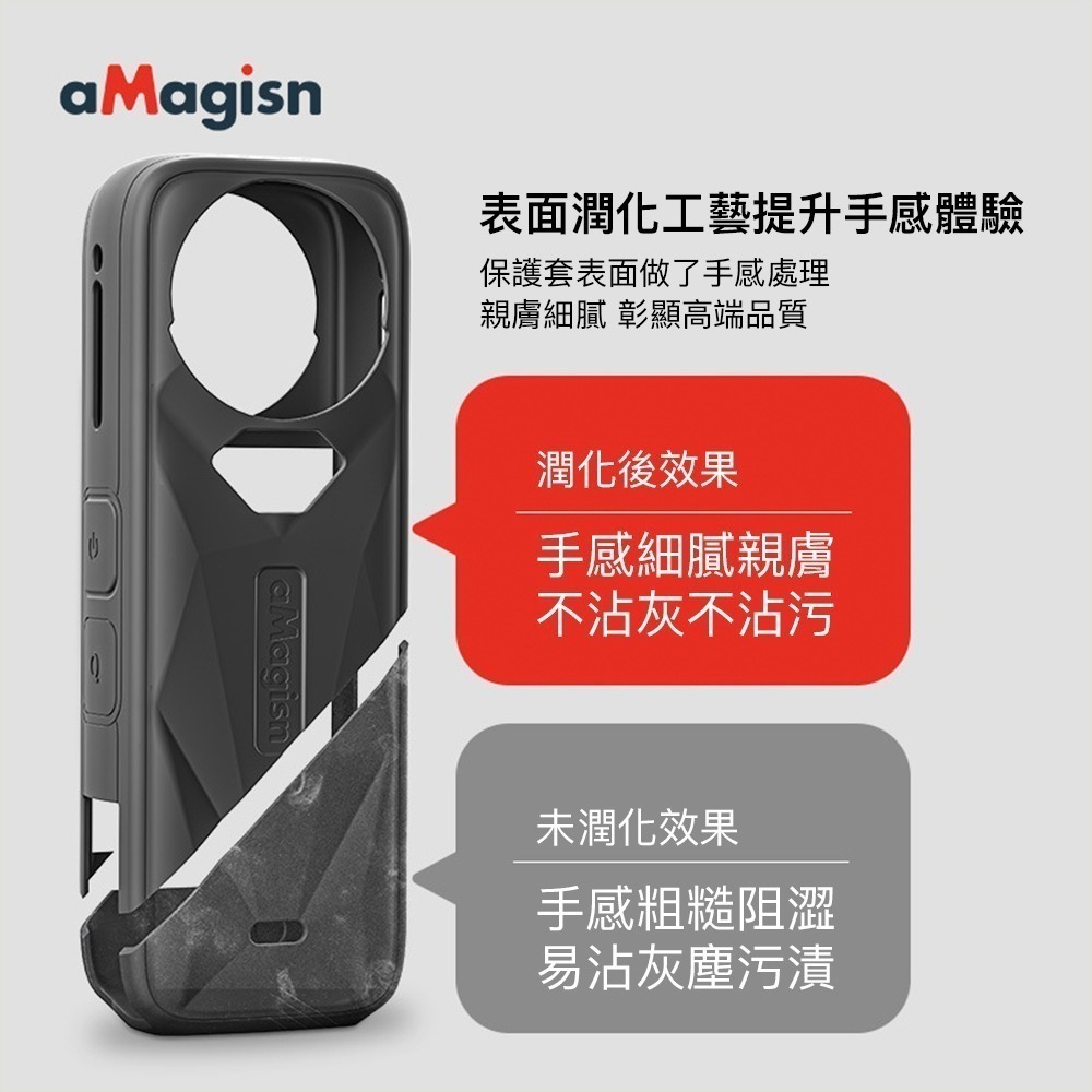【彈藥庫】aMagisn Insta360 X5 矽膠保護套 #PF04-AD06-A-細節圖8