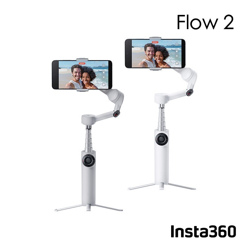 【彈藥庫】Insta360 Flow 2 手機穩定器(標準套裝/AI追蹤模塊套裝)(白/灰) #CINSABQA-細節圖2