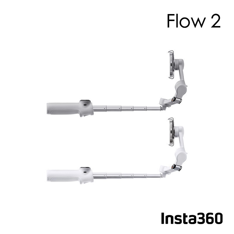 【彈藥庫】Insta360 Flow 2 手機穩定器(標準套裝/AI追蹤模塊套裝)(白/灰) #CINSABQA-細節圖9