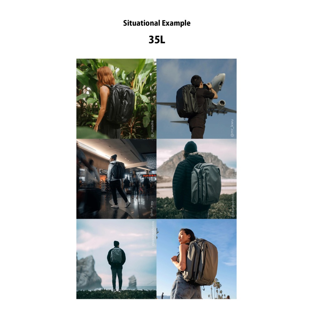 【彈藥庫】WANDRD TRANSIT 旅行背包(35L/45L)(黑/綠)(單背包/內膽套裝) #TR-細節圖6