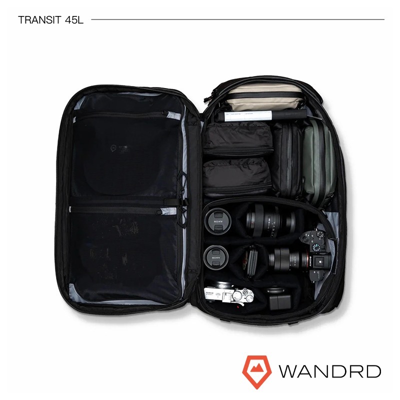 【彈藥庫】WANDRD TRANSIT 旅行背包(35L/45L)(黑/綠)(單背包/內膽套裝) #TR-細節圖10