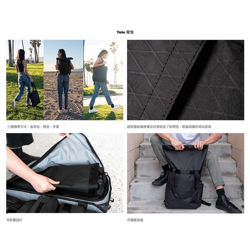 【彈藥庫】WANDRD TOTE BACKPACK 20L 背包 #WTB-BK-1-細節圖2