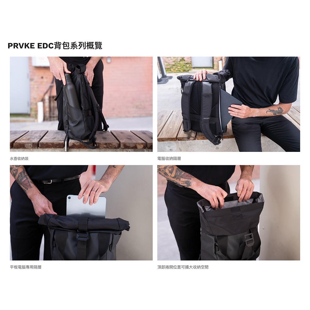 【彈藥庫】WANDRD PRVKE EDC 日常背包 18L (黑/綠/米灰/橙/紅) #PKD15-細節圖2