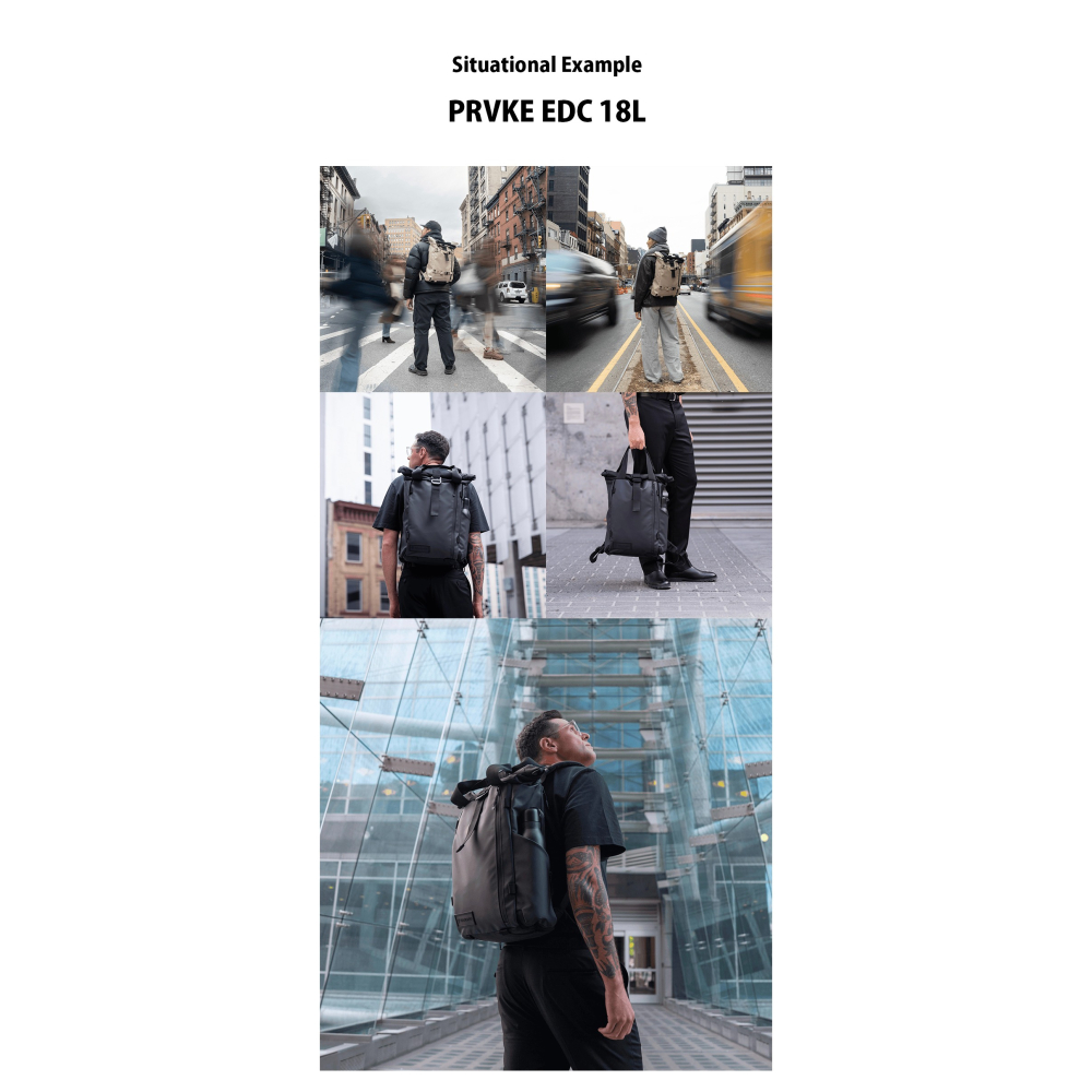 【彈藥庫】WANDRD PRVKE EDC 日常背包 18L (黑/綠/米灰/橙/紅) #PKD15-細節圖4