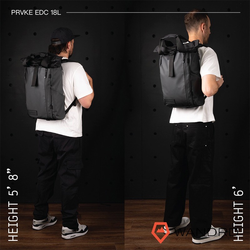 【彈藥庫】WANDRD PRVKE EDC 日常背包 18L (黑/綠/米灰/橙/紅) #PKD15-細節圖6