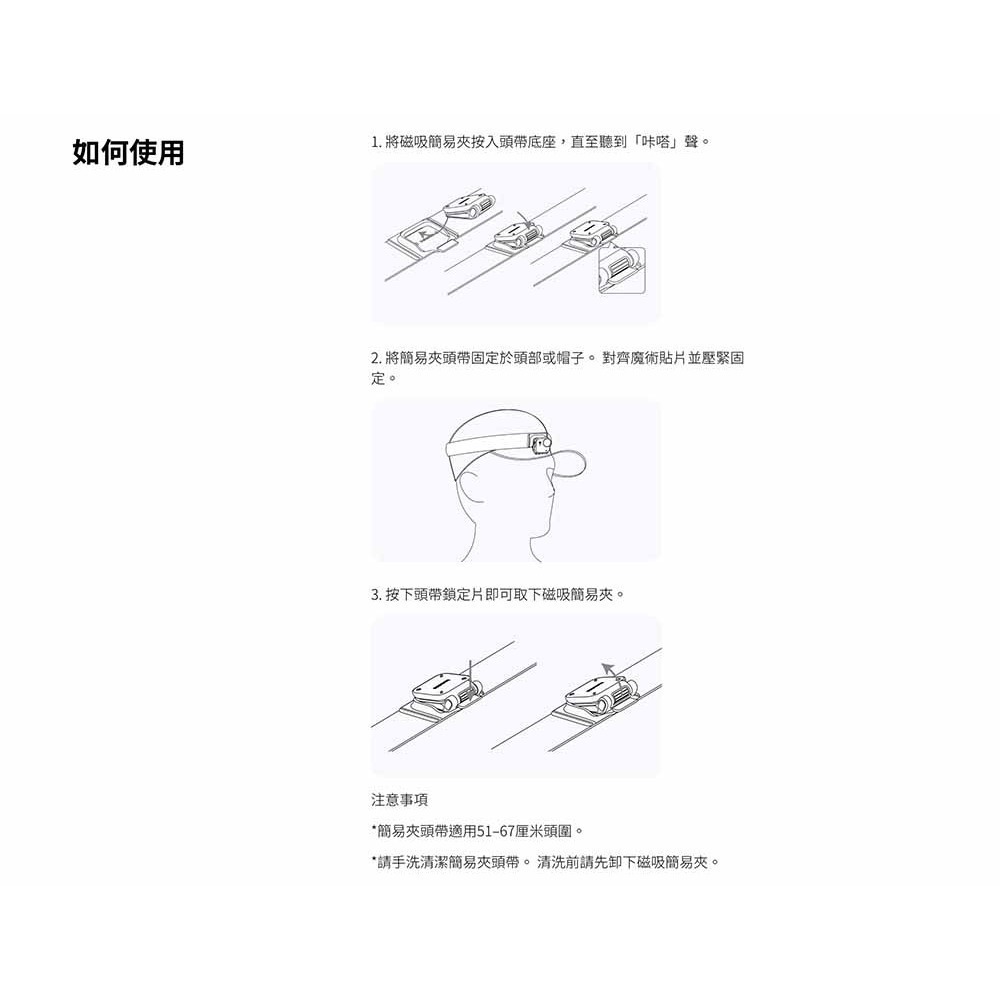 【彈藥庫】Insta360 GO Ultra 簡易夾頭帶-灰 #CINSBBEH-細節圖4