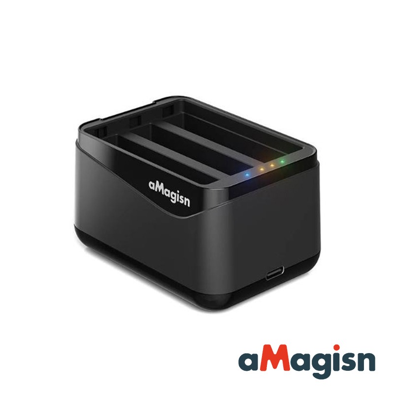 【彈藥庫】aMagisn Insta360 X5 電池充電座 #PF12-細節圖2