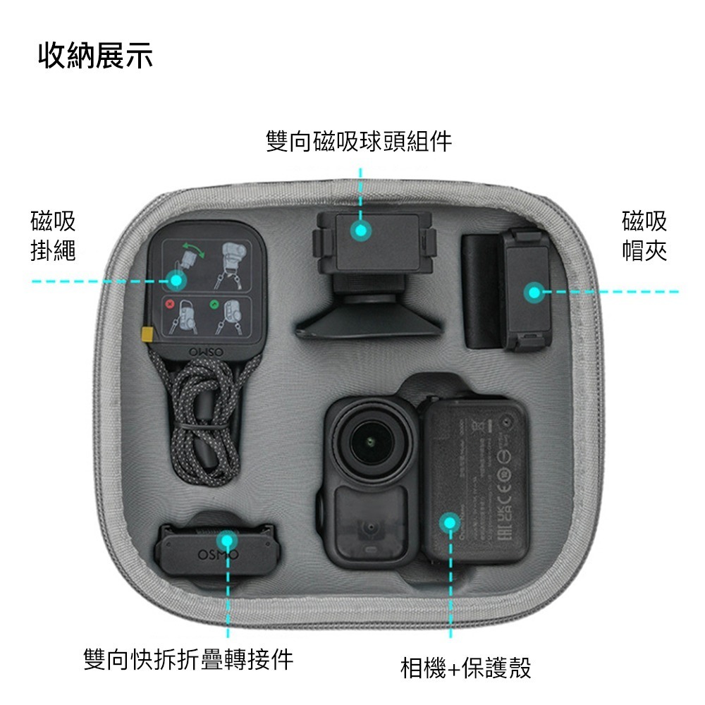 【彈藥庫】Sunnylife DJI OSMO NANO 收納包-黑(單機/套裝) #ON-B010-細節圖5
