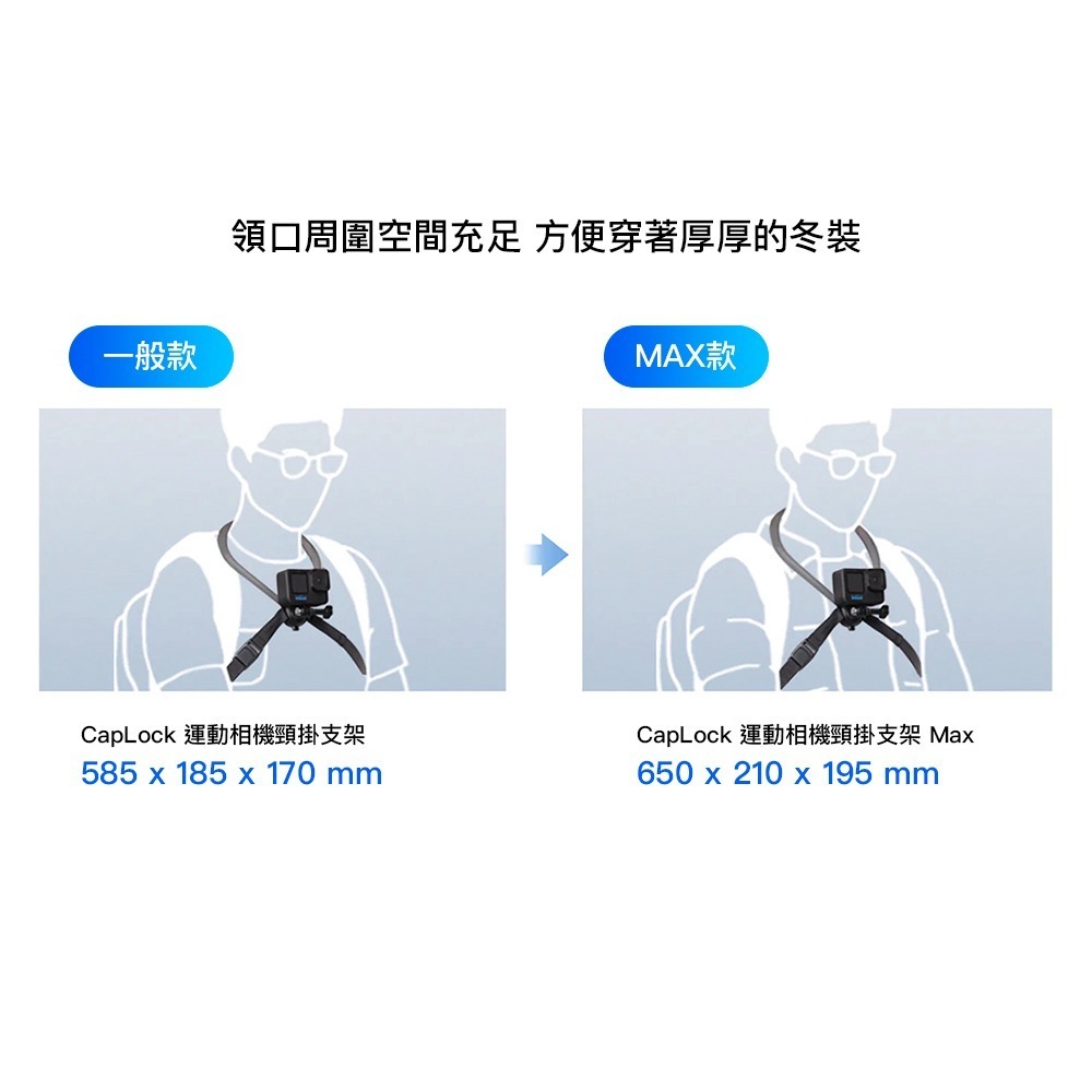【彈藥庫】PGYTECH CapLock 運動相機掛脖支架MAX #P-GM-389-細節圖10
