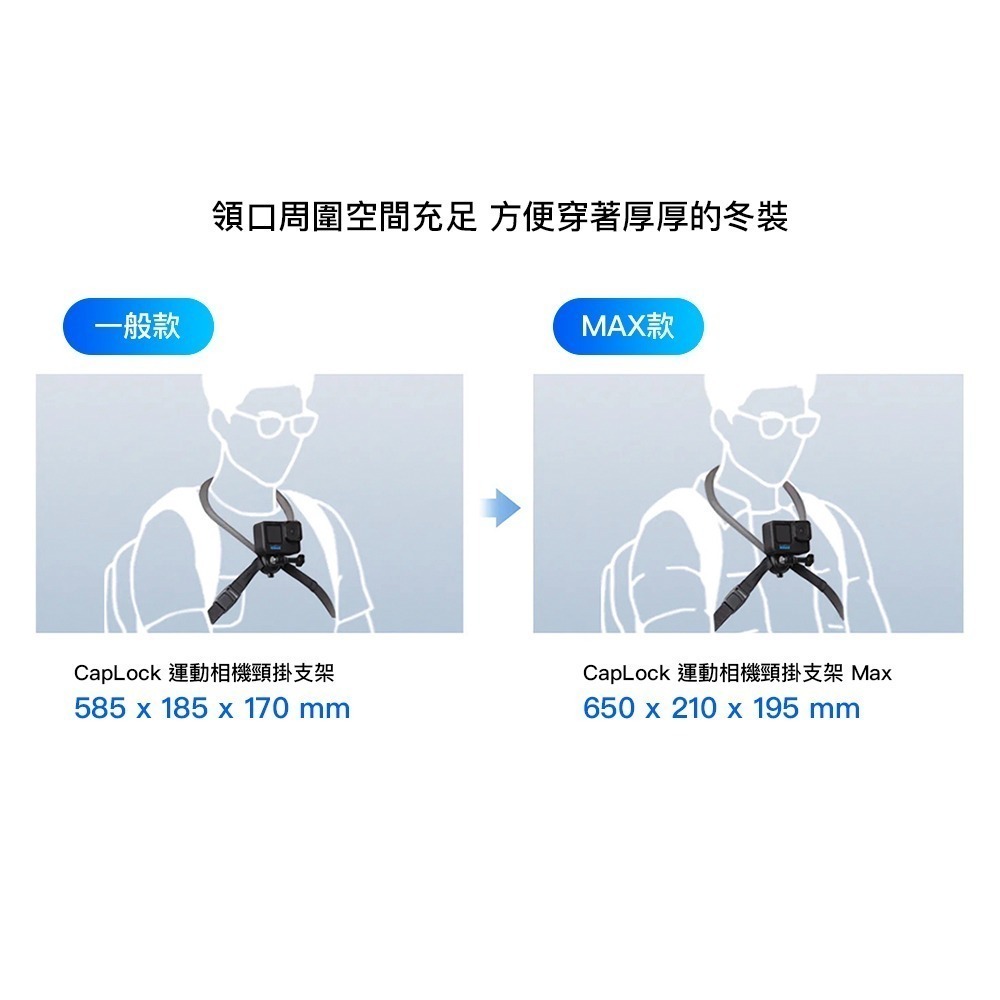 【彈藥庫】PGYTECH CapLock 運動相機掛脖支架MAX #P-GM-389-細節圖10