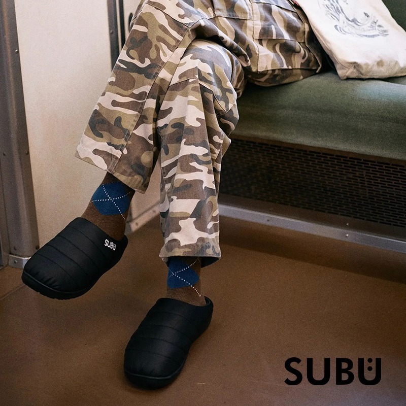 【彈藥庫】SUBU ORIGINALS F-LINE 經典款保暖拖鞋-BLACK 黑-細節圖10