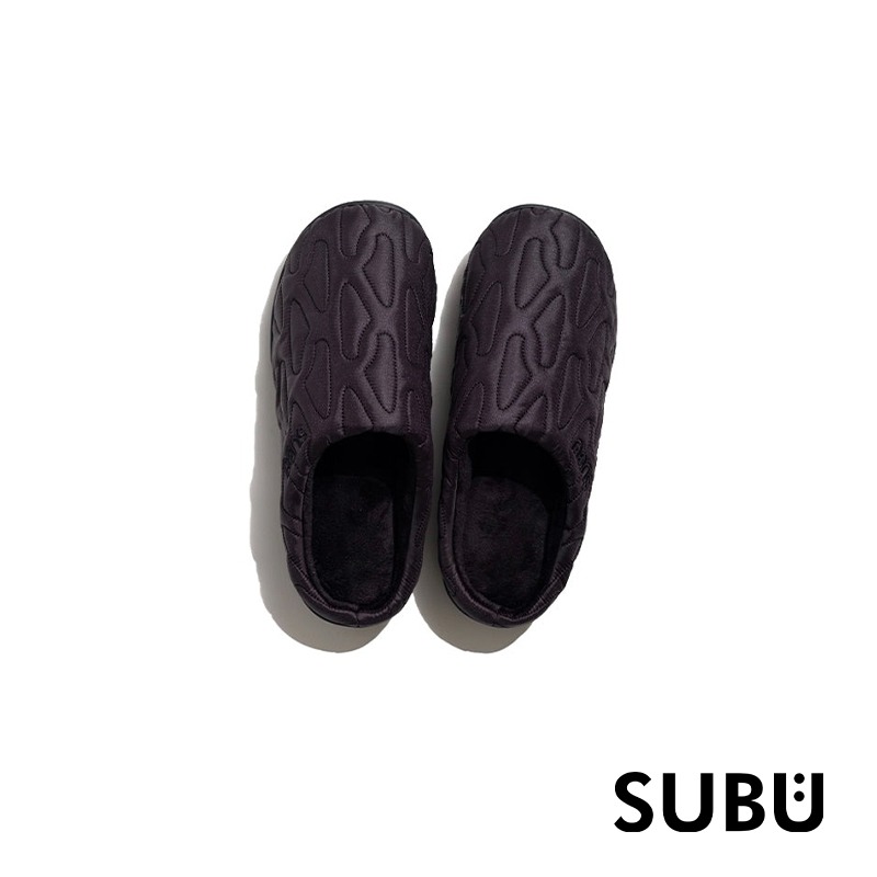 【彈藥庫】SUBU NANNEN OUTLINE 難燃線條款保暖拖鞋-BLACK 黑-細節圖3