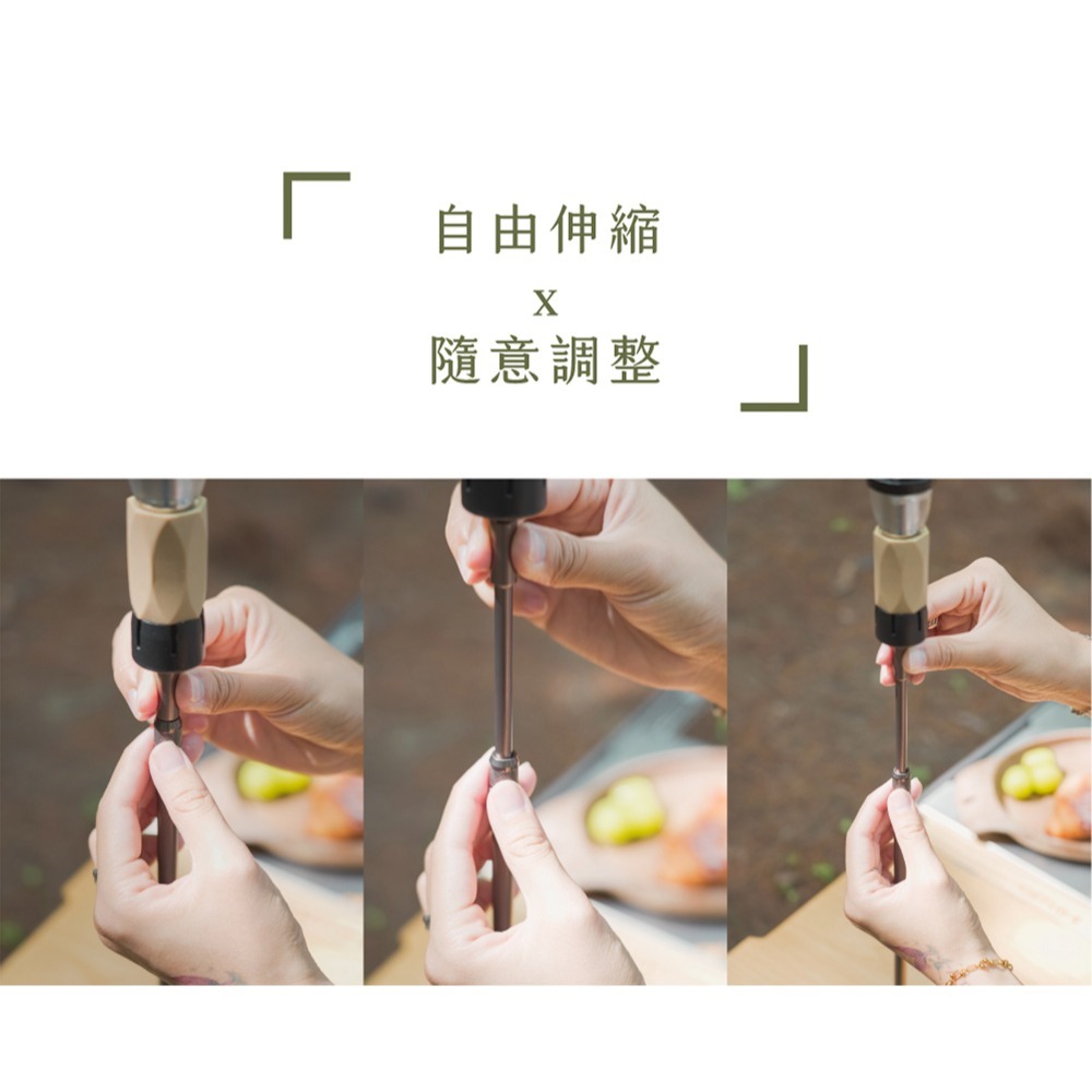 【彈藥庫】OFFLINE x RapiLock 聯名短伸縮桌燈柱(黑/銀) #OFL-OFTEP-RPL-細節圖5