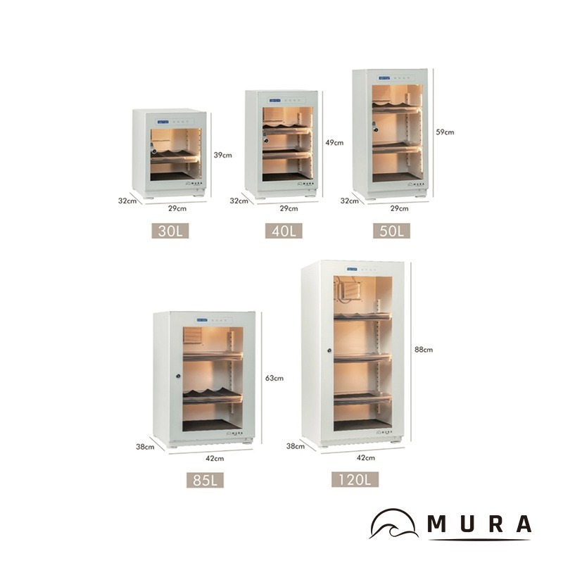 【彈藥庫】MURA 永恆箱 防潮箱-40L(霧雪白/暗夜黑/胡桃木/淺楓木) #MU-40TD-細節圖7