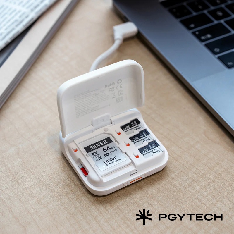 【彈藥庫】PGYTECH Mini 閃傳卡盒(經典黑/象牙白) #P-GM-393 #P-GM-396-細節圖6