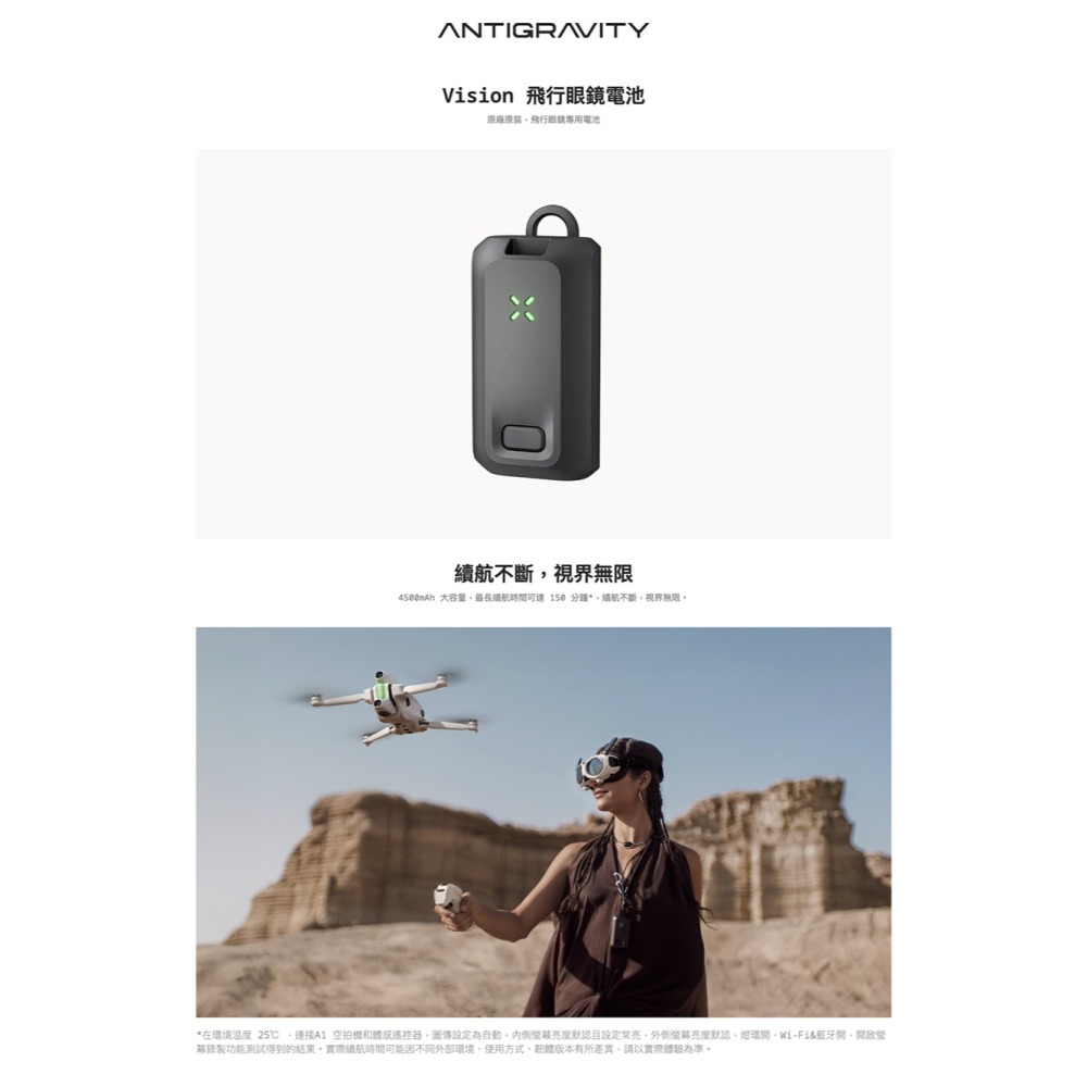 【彈藥庫】Antigravity A1 飛行眼鏡電池-細節圖5