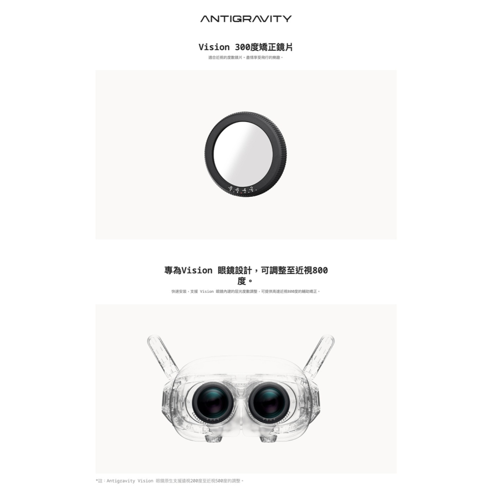 【彈藥庫】Antigravity A1 飛行眼鏡300度鏡視鏡片-細節圖2