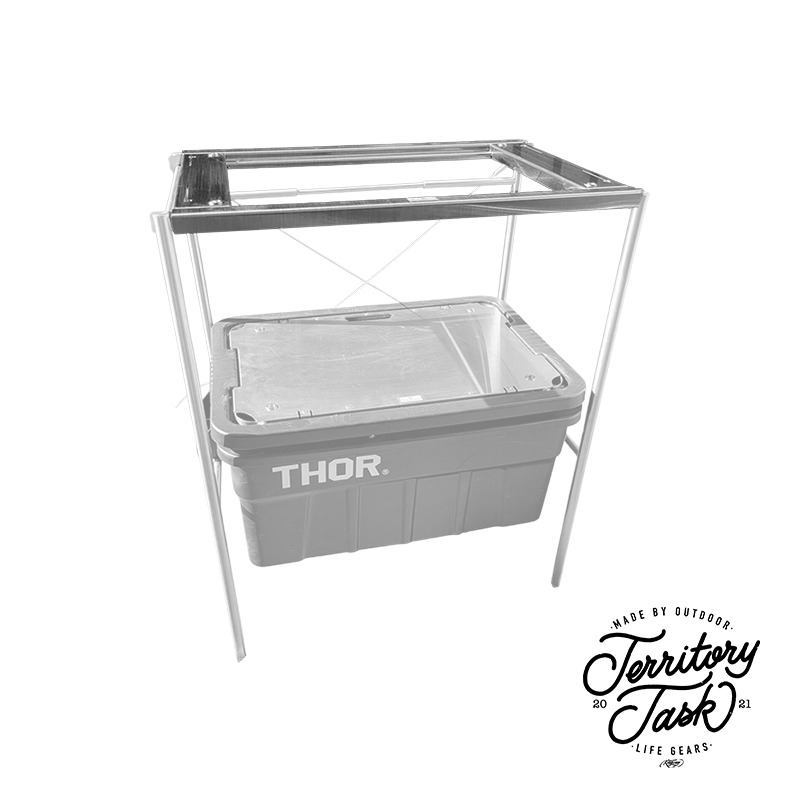 【彈藥庫】地域仕事 可調式桌框(適用擴展置物架、IKEA毛巾架) #TAS-002-細節圖2