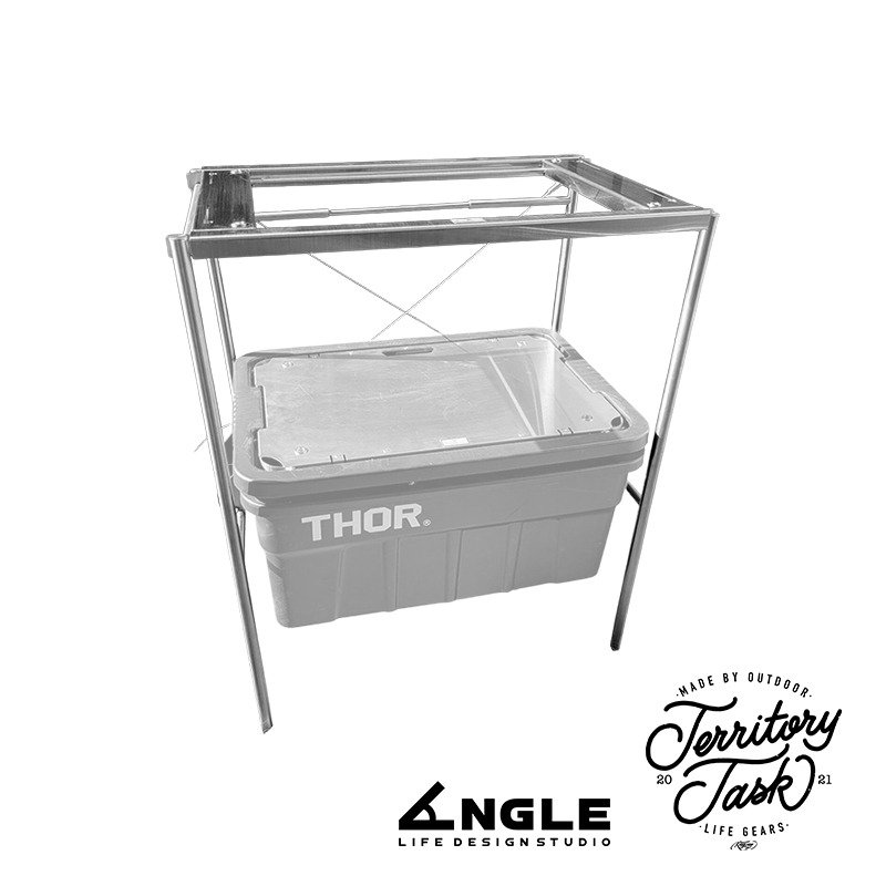 【彈藥庫】地域仕事 X ANGLE 擴展置物架組+可調式桌框 套組 #TAS-SET001-細節圖2