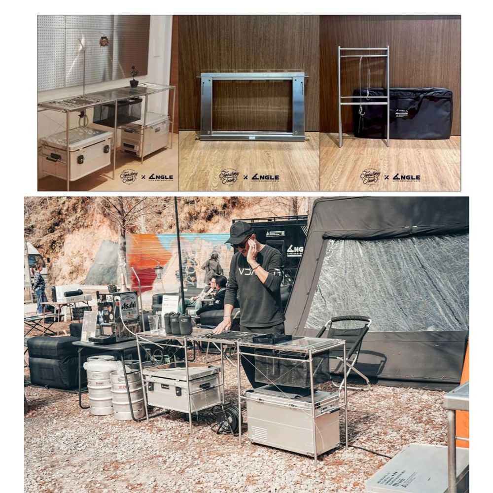 【彈藥庫】地域仕事 X ANGLE 擴展置物架組+可調式桌框 套組 #TAS-SET001-細節圖4