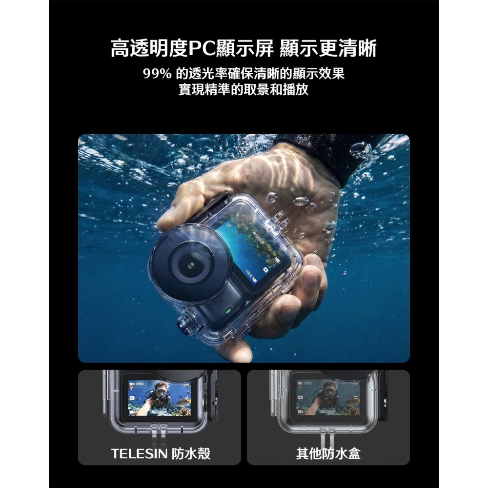 【彈藥庫】TELESIN DJI OSMO NANO 防水殼 #S4-WTP-13-TDJ-細節圖4