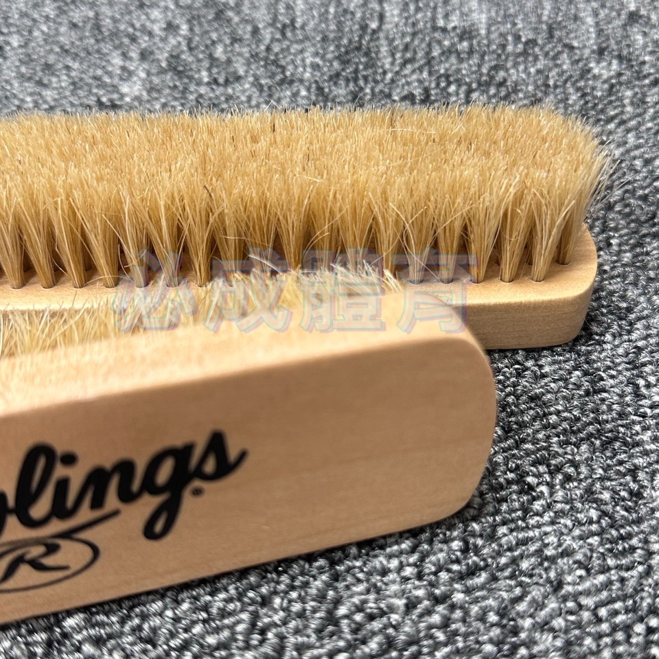 (現貨) Rawlings 手套清潔刷 皮革清潔刷 EAOL14S05 手套拋光刷 手套清潔污垢 馬毛 手套刷-細節圖2