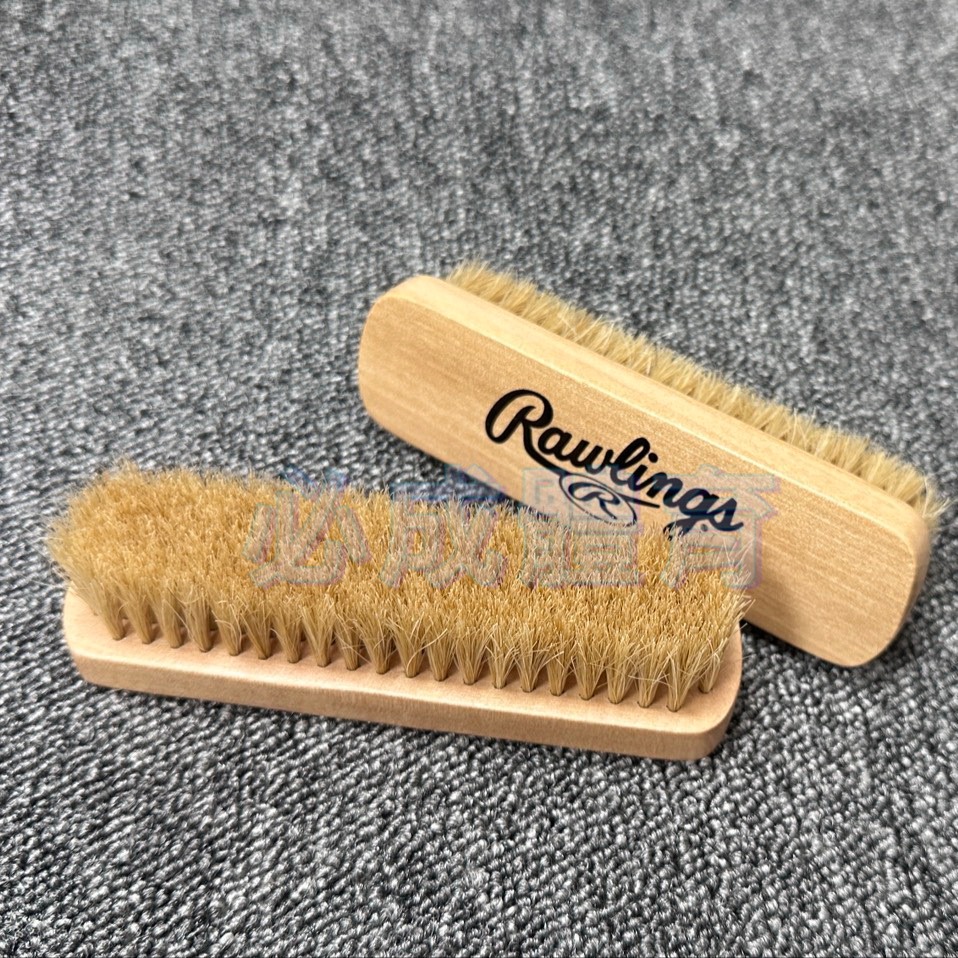 (現貨) Rawlings 手套清潔刷 皮革清潔刷 EAOL14S05 手套拋光刷 手套清潔污垢 馬毛 手套刷-細節圖3