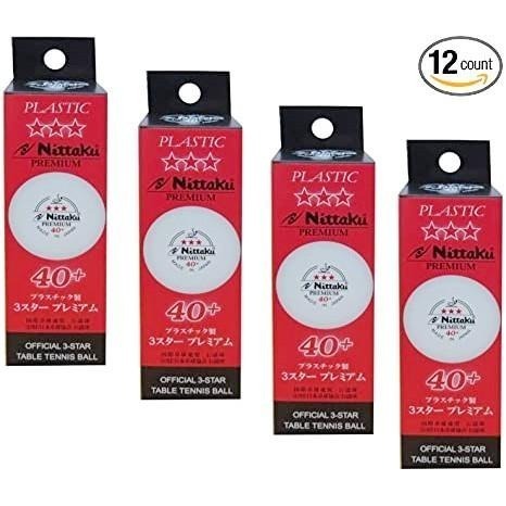 【必成體育】Nittaku 40+ PREMIUM  桌球 3星比賽球 乒乓球 一打四盒入 配合核銷-細節圖2