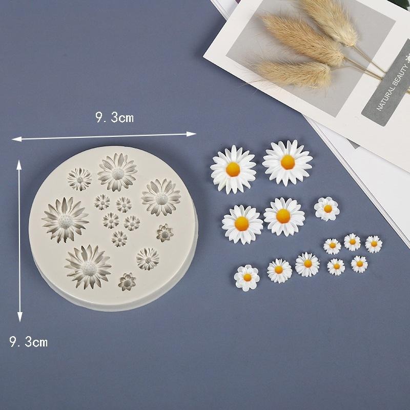 【Plant Artisan-植匠文創】多連小雛菊花朵矽膠模具 DIY手作擴香石 裝飾小物-細節圖3