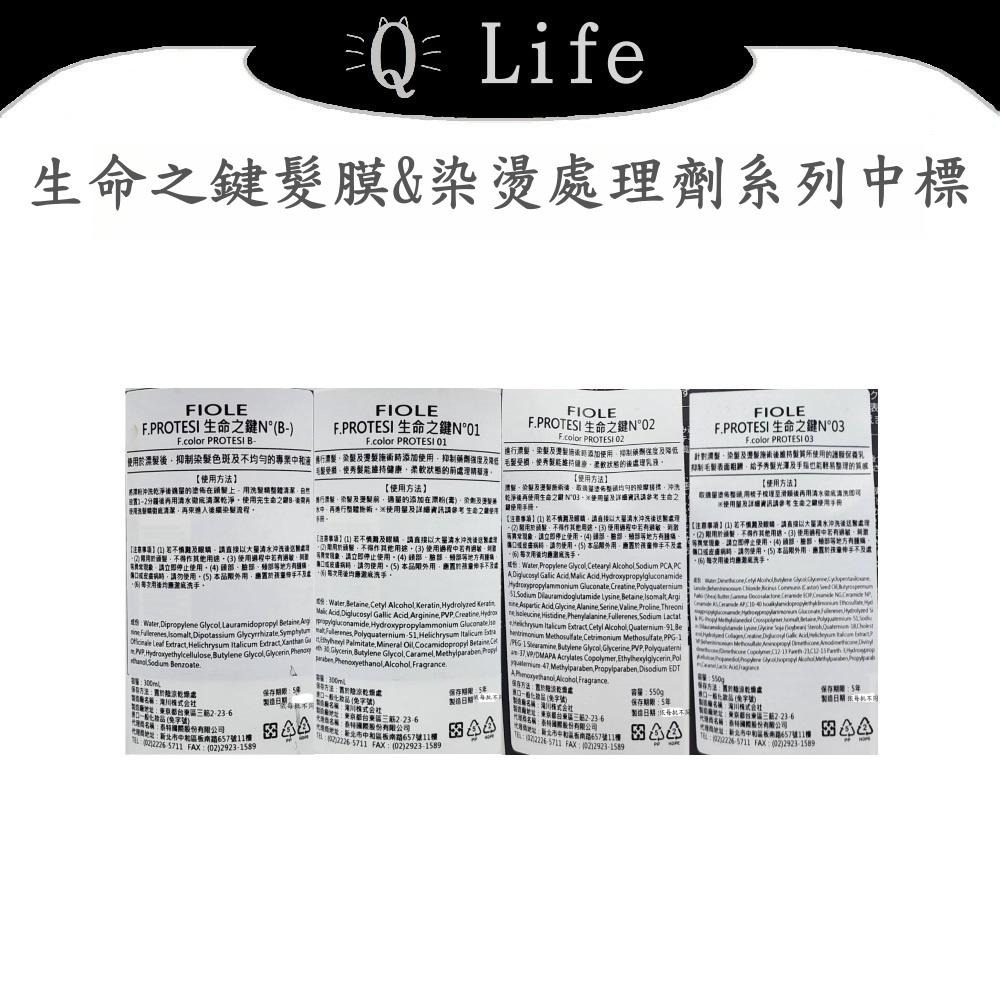 【Q Life】(現貨) FIOLE 生命之鍵髮膜&染燙處理劑系列 瀧川 染髮 燙髮 護髮 髮膜 生命之鍵 正品公司貨-細節圖2