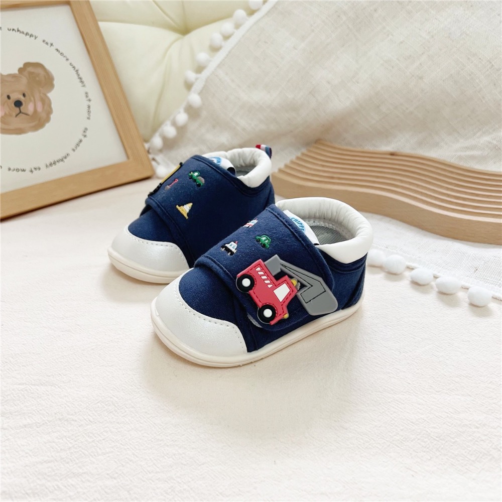 ᴘᴏᴋᴏꜱʜᴏᴘ ⚘ 新品預購 ▸ 男寶軟底工程車車學步鞋 球鞋 鞋子-細節圖5