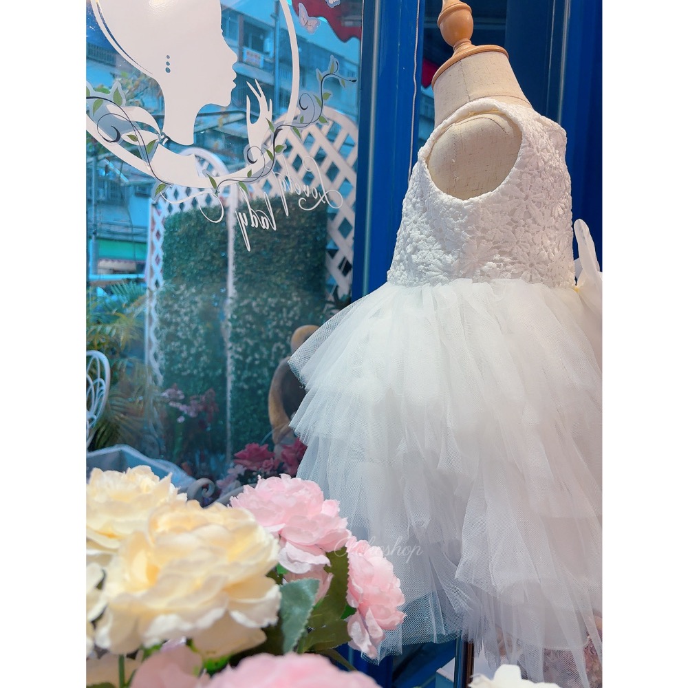 ᴘᴏᴋᴏꜱʜᴏᴘ ⚘ ▸現貨+預購▸女童公主蛋糕紗裙禮服🌷寶寶實拍 花童 表演 生日-細節圖6