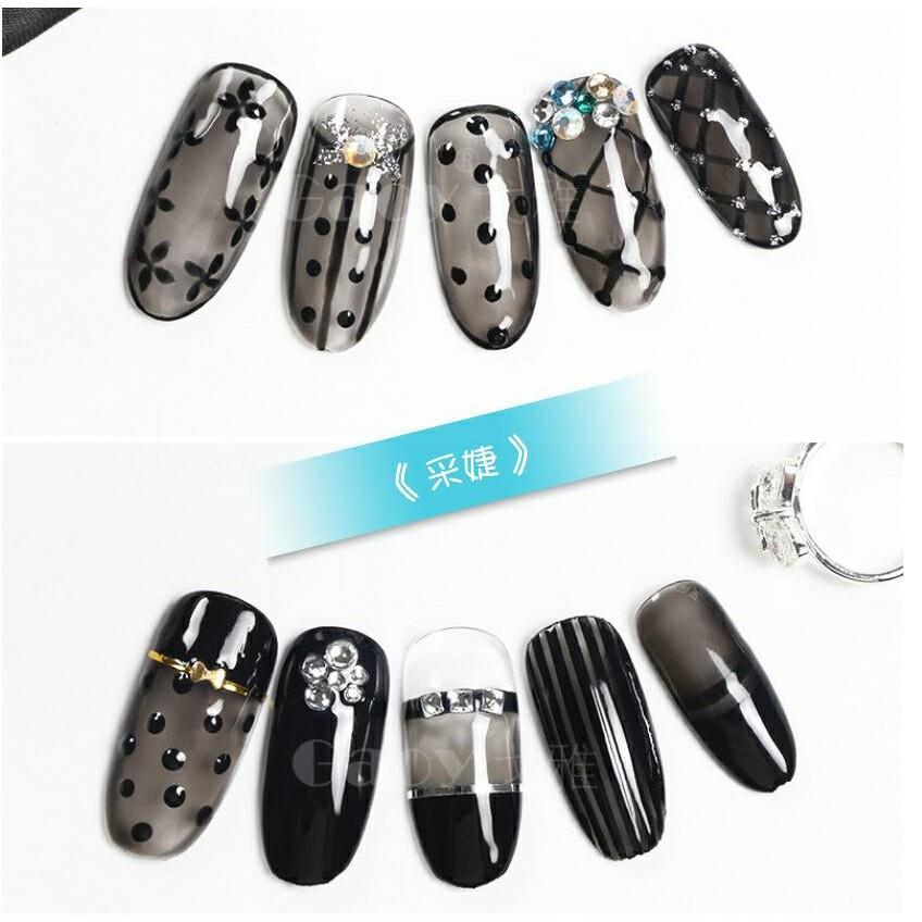 【采婕美學】光療膠 甲油 蛋白色/絲襪黑 環保無毒 LED UV 可卸式凝膠 甲油 彩繪膠 美甲 光療膠 指甲油 果凍膠-細節圖4